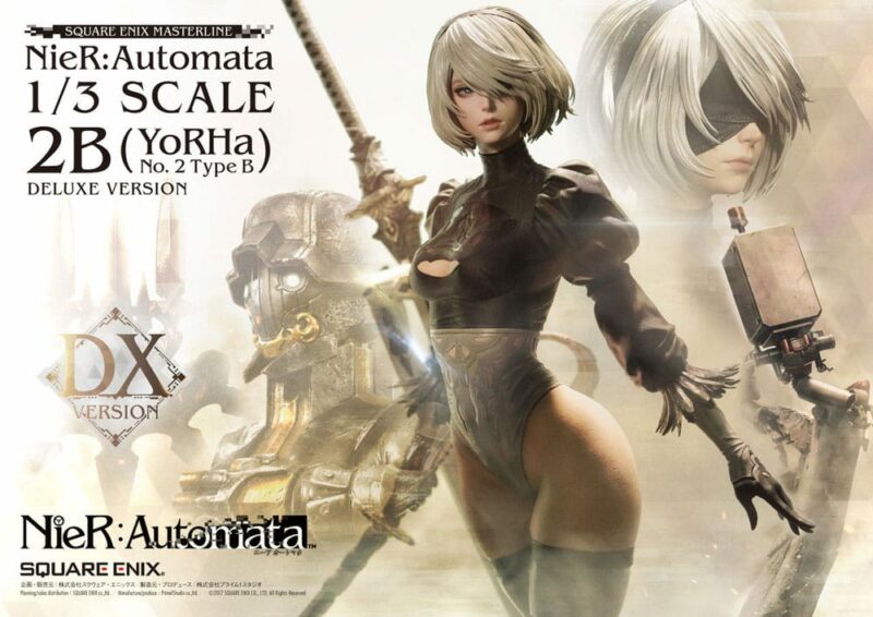 Square Enix | NieR Automata - 2B (YorHa No. 2 Type B) Regular & Deluxe Versions 1/3 Statues - immagine 6