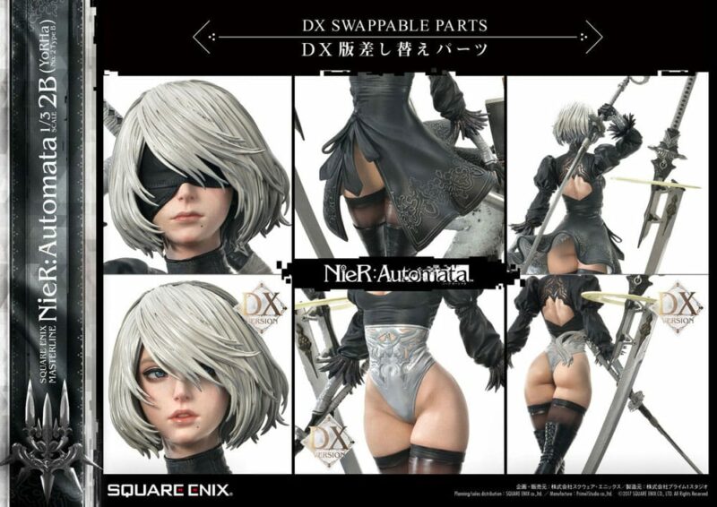 Square Enix | NieR Automata - 2B (YorHa No. 2 Type B) Regular & Deluxe Versions 1/3 Statues - immagine 4