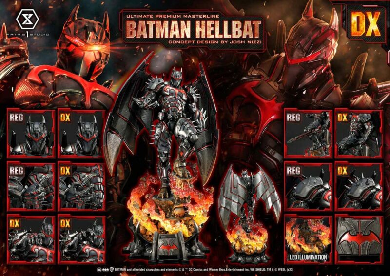 Batman Ultimate Premium Masterline Series Statue Hellbat Concept Design by Josh Nizzi - immagine 4