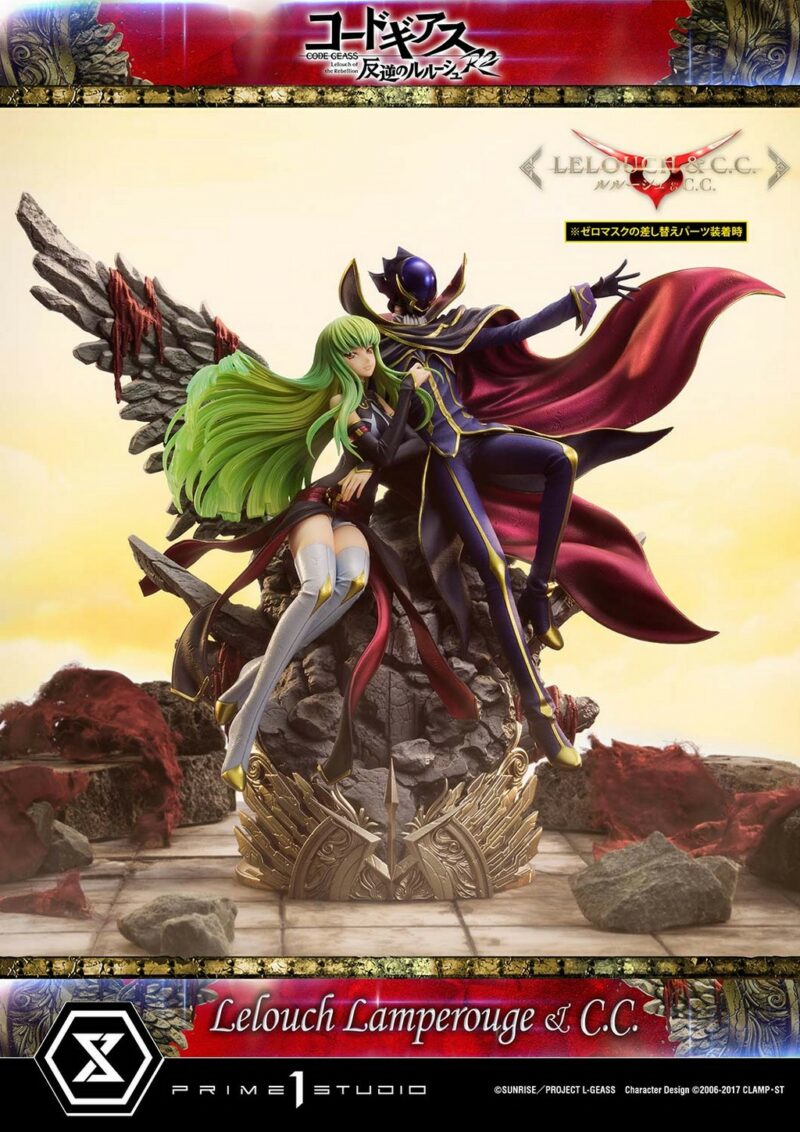 Prime 1 Studio |  Code Geass: Lelouch of the Rebellion R2 - Lelouch Lamperouge and C.C. 1/6 Statues