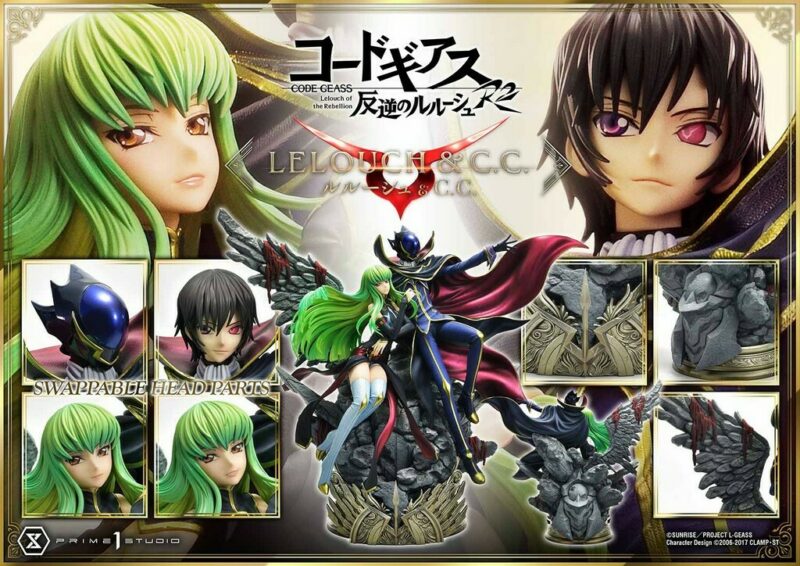 Prime 1 Studio |  Code Geass: Lelouch of the Rebellion R2 - Lelouch Lamperouge and C.C. 1/6 Statues - immagine 5