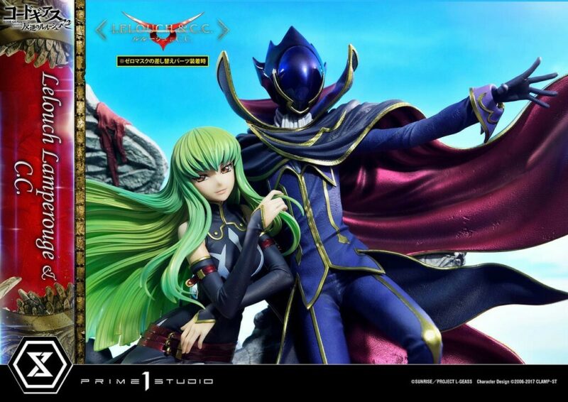 Prime 1 Studio |  Code Geass: Lelouch of the Rebellion R2 - Lelouch Lamperouge and C.C. 1/6 Statues - immagine 2