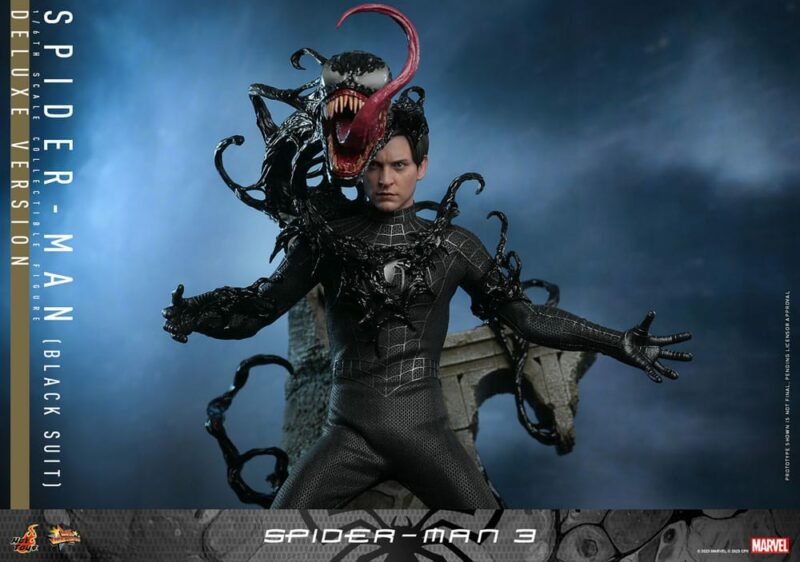 Hot Toys | Spider-Man 3 Movie Masterpiece - Spider-Man Black Suit "Venom" 12" Figures