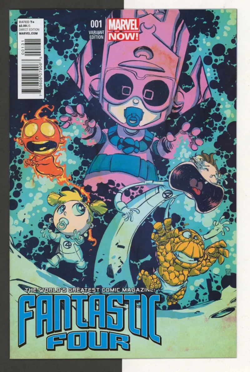 Fantastic Four (2013) # 1 Skottie Young Variant C (9.8-NM)