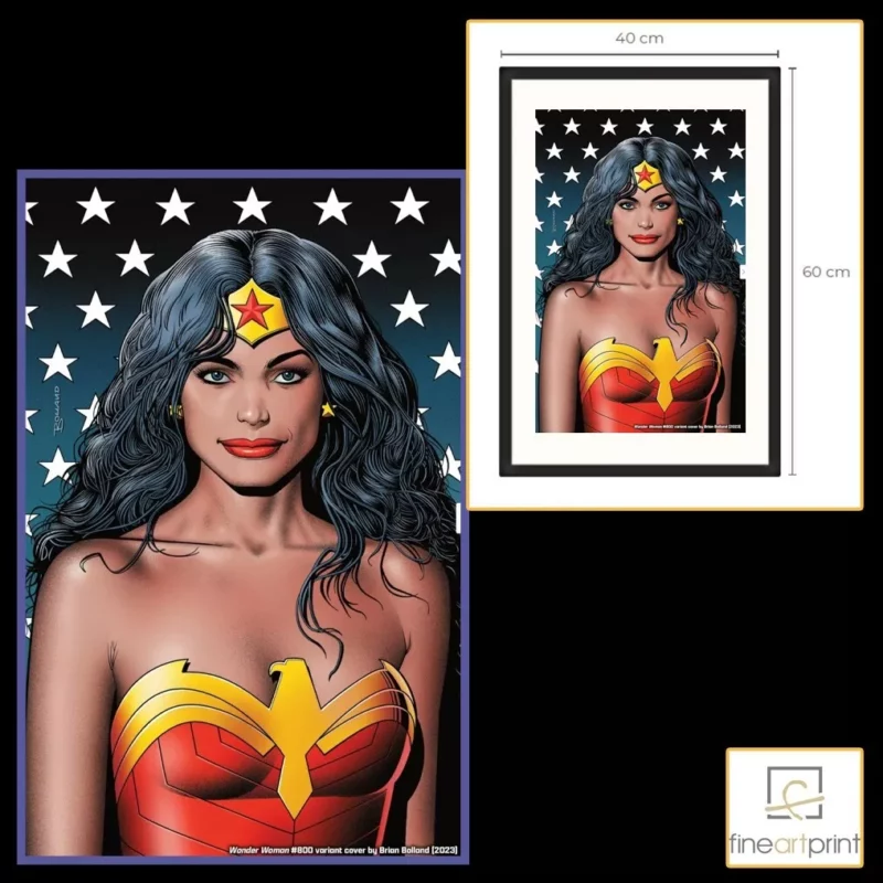 Wonder Woman # 800 Variant Cover By Brian Bolland Fine Art Print