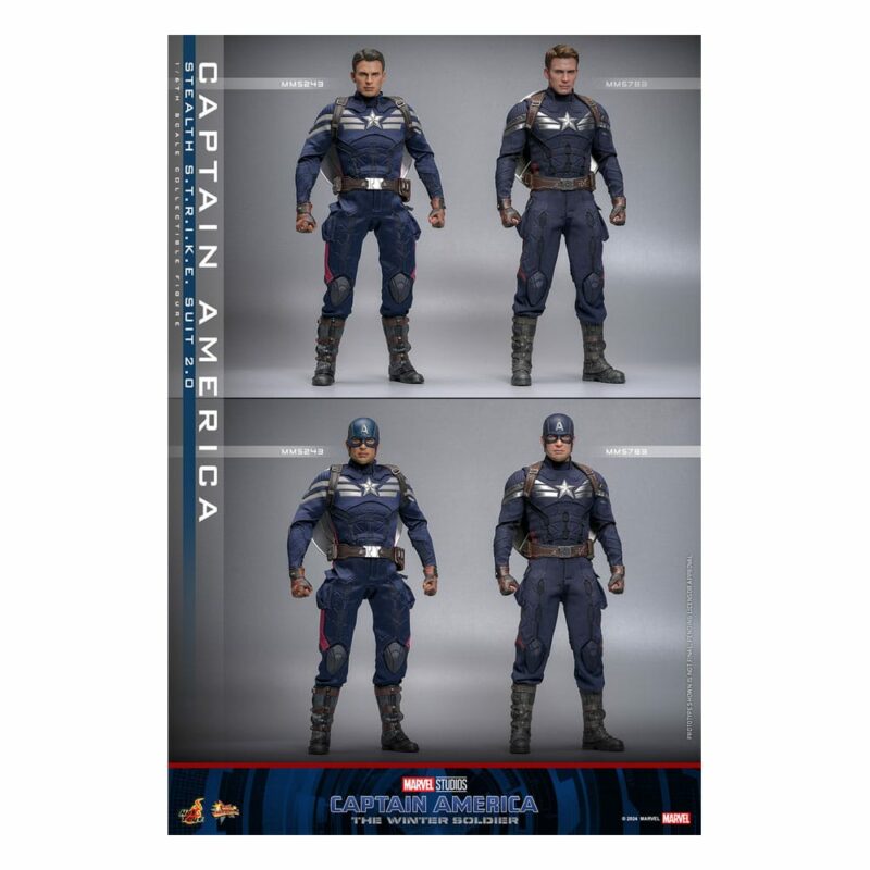 Captain America: The Winter Soldier Movie Masterpiece - Captain America (Stealth S.T.R.I.K.E. Suit) 2.0 - immagine 3