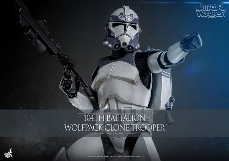 Hot Toys | Star Wars The Clone Wars - 104th Battalion Wolfpack Clone Trooper Deluxe Version 12" Figure - immagine 2