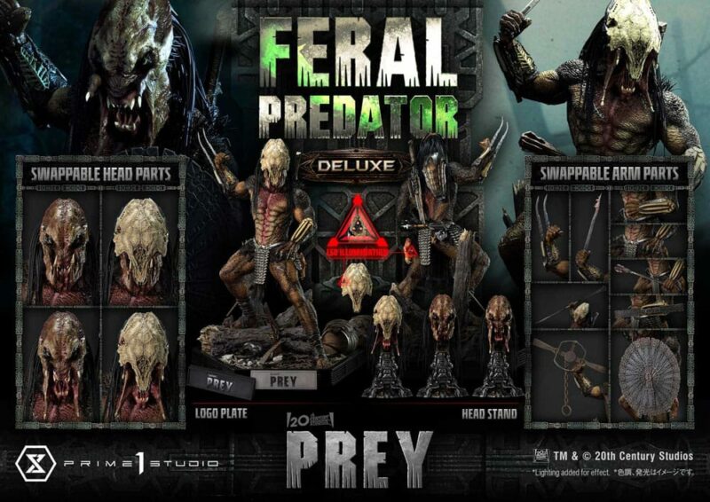 Predator "Prey" Museum Masterline Series - Feral Predator Deluxe Bonus Version - immagine 2