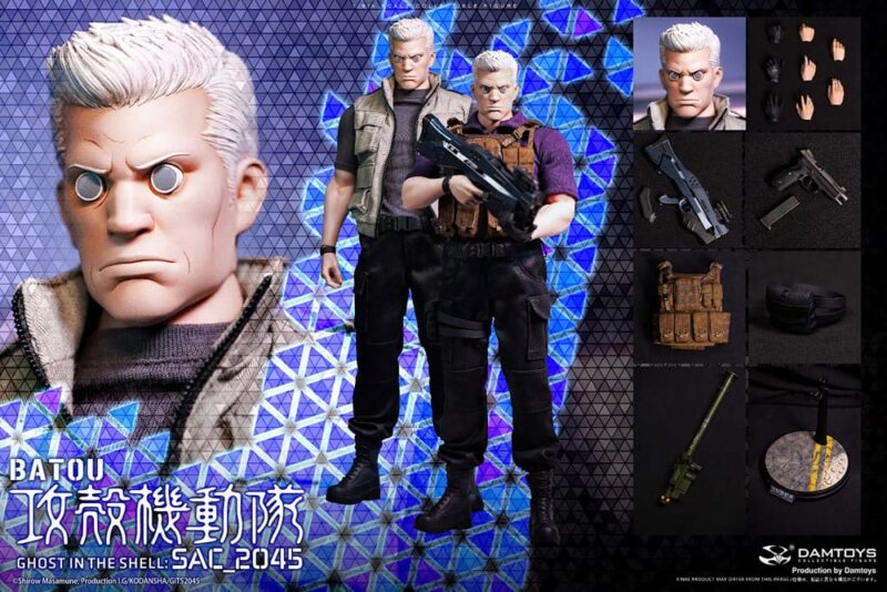 Damtoys | Ghost in the Shell - Batou 12" Figure